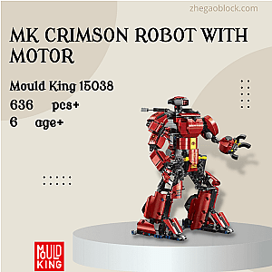 MOULD KING Block 15038 MK Crimson Robot With Motor Movies and Games