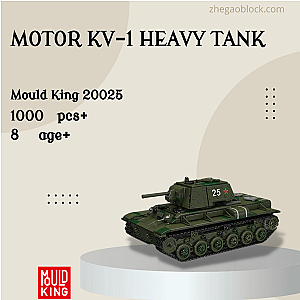 MOULD KING Block 20025 Motor KV-1 Heavy Tank Military