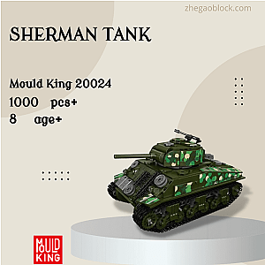 MOULD KING Block 20024 Sherman Tank Military