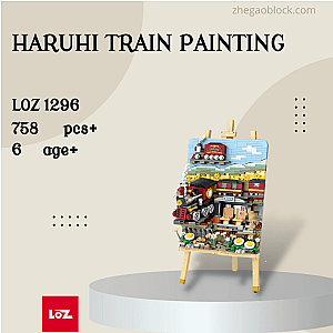 LOZ Block 1296 Haruhi Train Painting Creator Expert