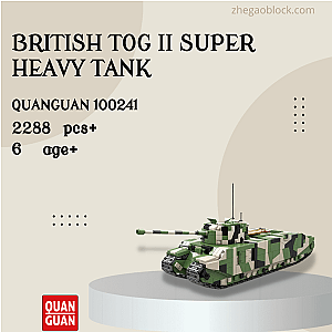 QUANGUAN Block 100241 British TOG II Super Heavy Tank Military