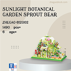 ZHEGAO Block 612002 Sunlight Botanical Garden Sprout Bear Creator Expert