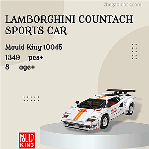 MOULD KING Block 10045 Lamborghini Countach Sports Car Technician