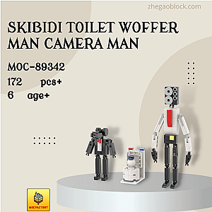 MOC Factory Block 89342 Skibidi Toilet Woffer Man Camera Man Creator Expert