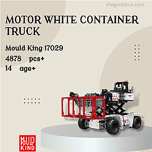 MOULD KING Block 17029 Motor White Container Truck Technician