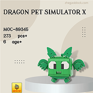 MOC Factory Block 89345 Dragon Pet Simulator X Creator Expert