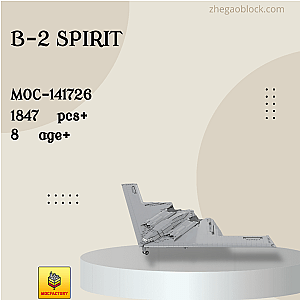 MOC Factory Block 141726 B-2 Spirit Military