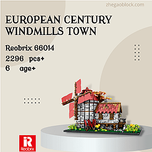 REOBRIX Block 66014 European Century Windmills Town Modular Building