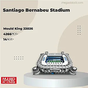 MOULD KING Block 22026 Santiago Bernabeu Stadium Modular Building