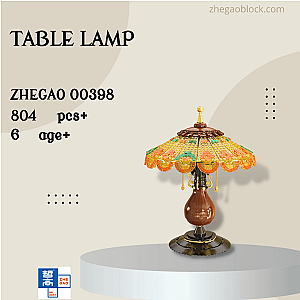 ZHEGAO Block 00398 Table Lamp Creator Expert