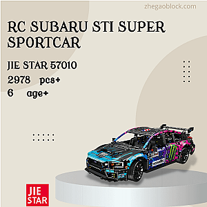 JIESTAR Block 57010 RC Subaru STI Super SportCar Technician
