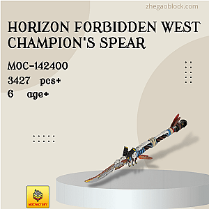 MOC Factory Block 142400 Horizon Forbidden West Champion's Spear Movies and Games