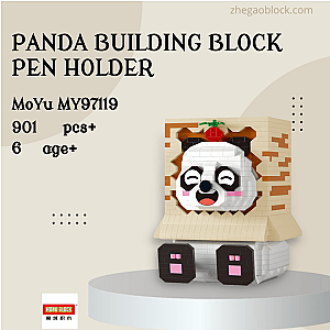 MOYU Block MY97119 Panda Building Block Pen Holder Creator Expert