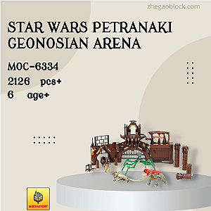 MOC Factory Block 6334 Star Wars Petranaki Geonosian Arena Star Wars
