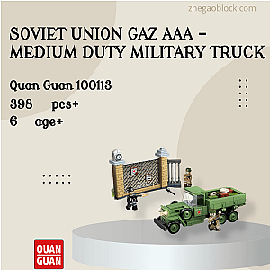 QUANGUAN Block 100113 Soviet Union GAZ AAA - Medium Duty Military Truck Military