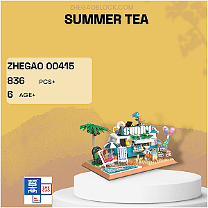 ZHEGAO Block 00415 Summer Tea Creator Expert