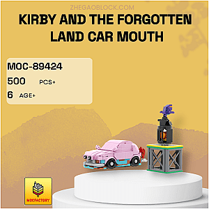 MOC Factory Block 89424 Kirby and the Forgotten Land Car Mouth Movies and Games