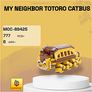 MOC Factory Block 89425 My Neighbor Totoro CatBus Movies and Games