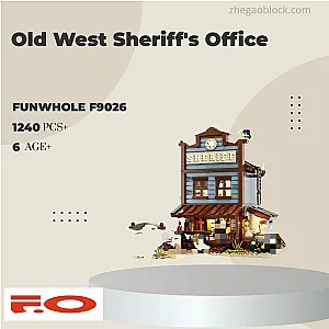 FunWhole Block F9026 Old West Sheriff's Office Modular Building