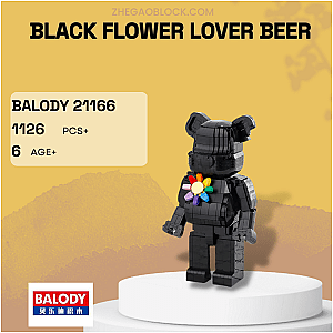 BALODY Block 21166 Black Flower Lover Beer Creator Expert