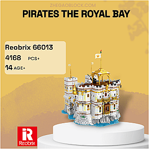 REOBRIX Block 66013 Pirates The Royal Bay Modular Building