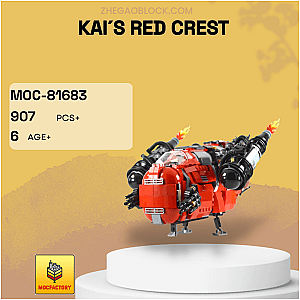 MOC Factory Block 81683 Kai´s Red Crest Movies and Games