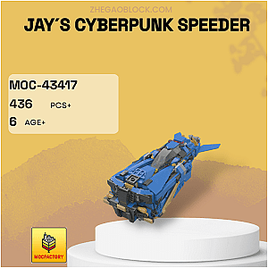 MOC Factory Block 43417 Jay´s Cyberpunk Speeder Technician