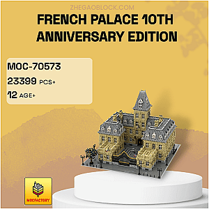 MOC Factory Block 70573 French Palace 10th Anniversary Edition Modular Building