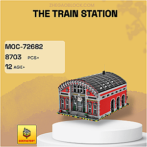 MOC Factory Block 72682 The Train Station Modular Building