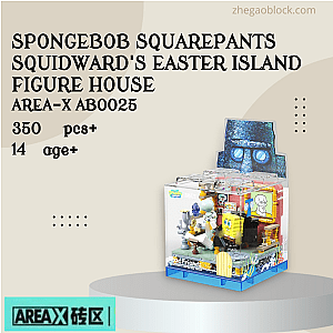 AREA-X Block AB0025 SpongeBob SquarePants Squidward's Easter Island Figure House Movies and Games