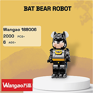 Wangao Block 188006 Bat Bear Robot Creator Expert