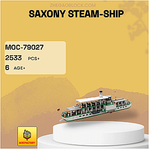 MOC Factory Block 79027 Saxony Steam-Ship Technician