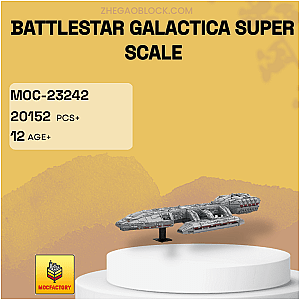 MOC Factory Block 23242 Battlestar Galactica Super Scale Space