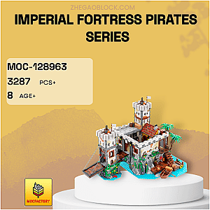 MOC Factory Block 128963 Imperial Fortress Pirates Series Creator Expert