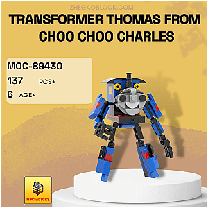 MOC Factory Block 89430 Transformer Thomas from Choo Choo Charles Movies and Games