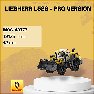 MOC Factory Block 49777 Liebherr L586 - Pro Version Technician