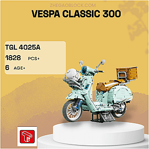 TaiGaoLe Block 4025A Vespa Classic 300 Creator Expert