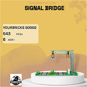 YOURBRICKS Block 50002 Signal Bridge Technician