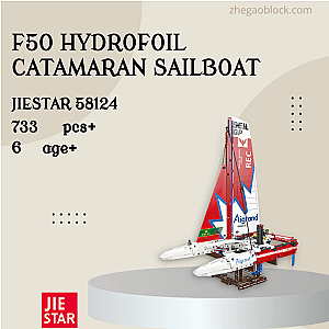 JIESTAR Block 58124 F50 Hydrofoil Catamaran Sailboat Technician