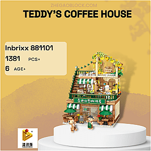 PANLOSBRICK Block 881101 Teddy's Coffee House Creator Expert