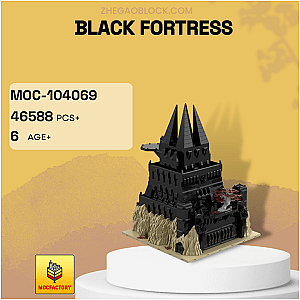 MOC Factory Block 104069 Black Fortress Star Wars