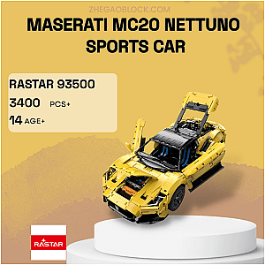 Rastar Block 93500 Maserati MC20 Nettuno Sports Car Technician