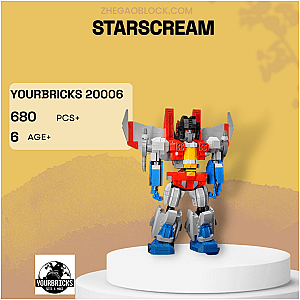 YOURBRICKS Block 20006 Starscream Creator Expert
