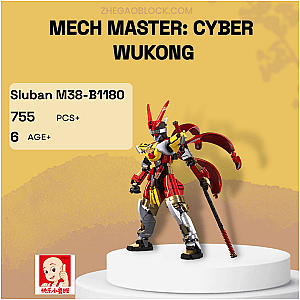 Sluban Block M38-B1180 Mech Master: Cyber ​​Wukong Creator Expert