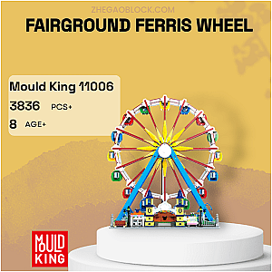 MOULD KING Block 11006 Fairground Ferris Wheel Creator Expert