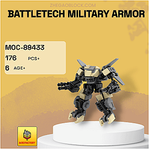 MOC Factory Block 89433 BattleTech Military Armor Creator Expert