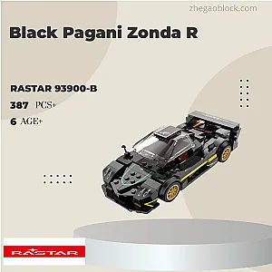 Rastar Block 93900-B Black Pagani Zonda R Technician