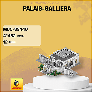 MOC Factory Block 89440 Palais-Galliera Modular Building