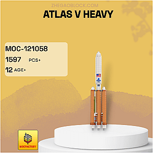 MOC Factory Block 121058 Atlas V Heavy Space