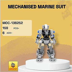 MOC Factory Block 136252 Mechanised Marine Suit Creator Expert